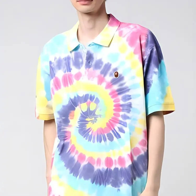 Bape Relaxed Tie Dye Polo-1