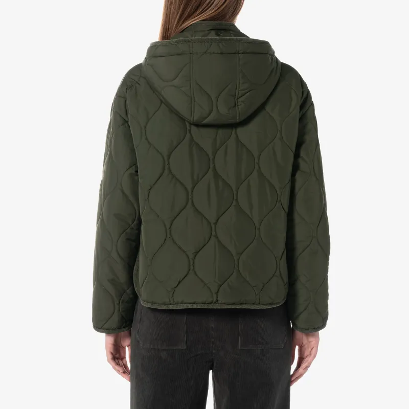 LACOSTE Puffer Jacket Women's Army Green-2