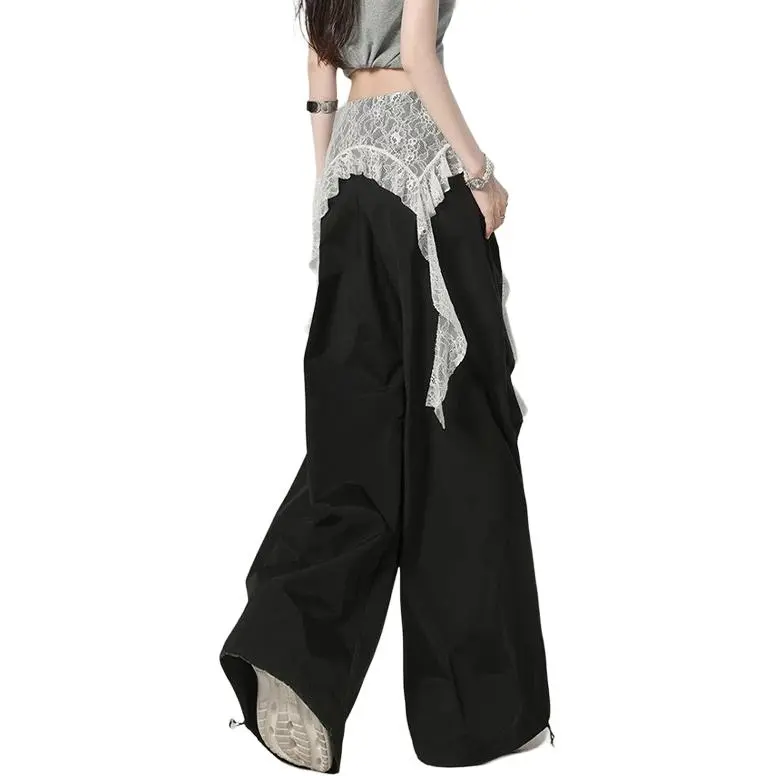 NHZN Casual Pants Women's Black-4