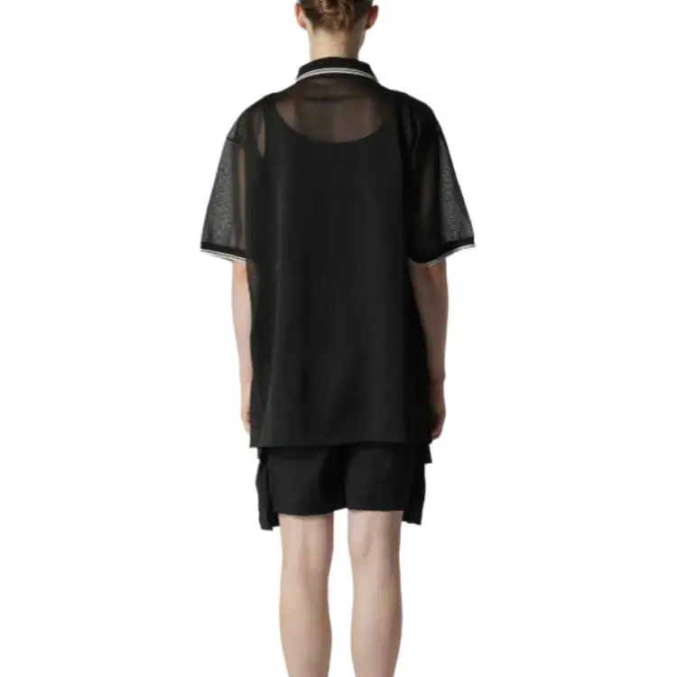 Yohji Yamamoto Polo Shirt Women's Black-4