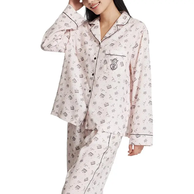 Victoria's Secret Pajama Set Women's Peach Pink-2
