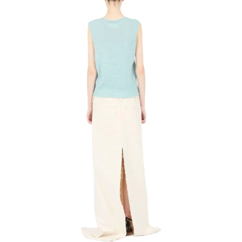Maison Margiela Fussbett V Neck Knitted Top-4