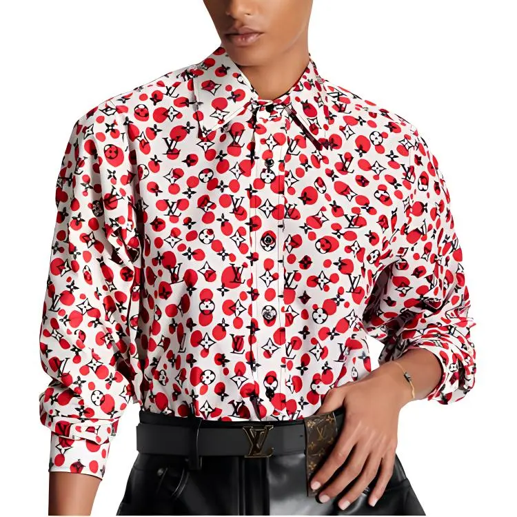 LOUIS VUITTON x Yayoi Kusama Shirt Women's Red-3