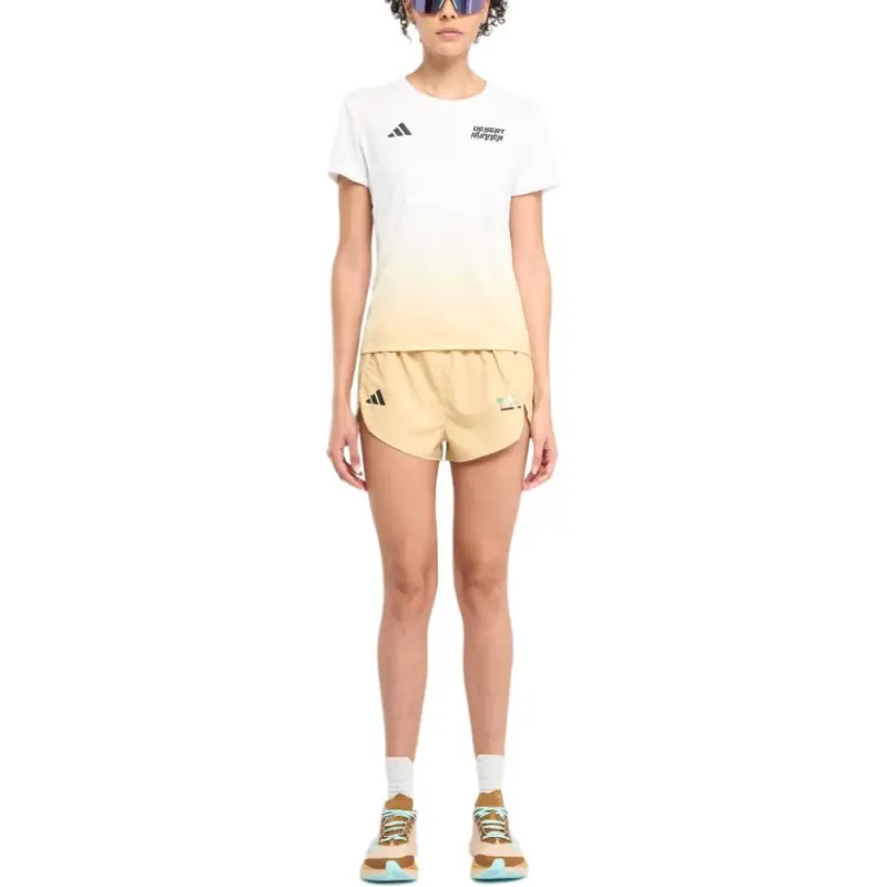 Adidas RunnerAdizero FW24 T-Shirt Women's White/Yellow-1