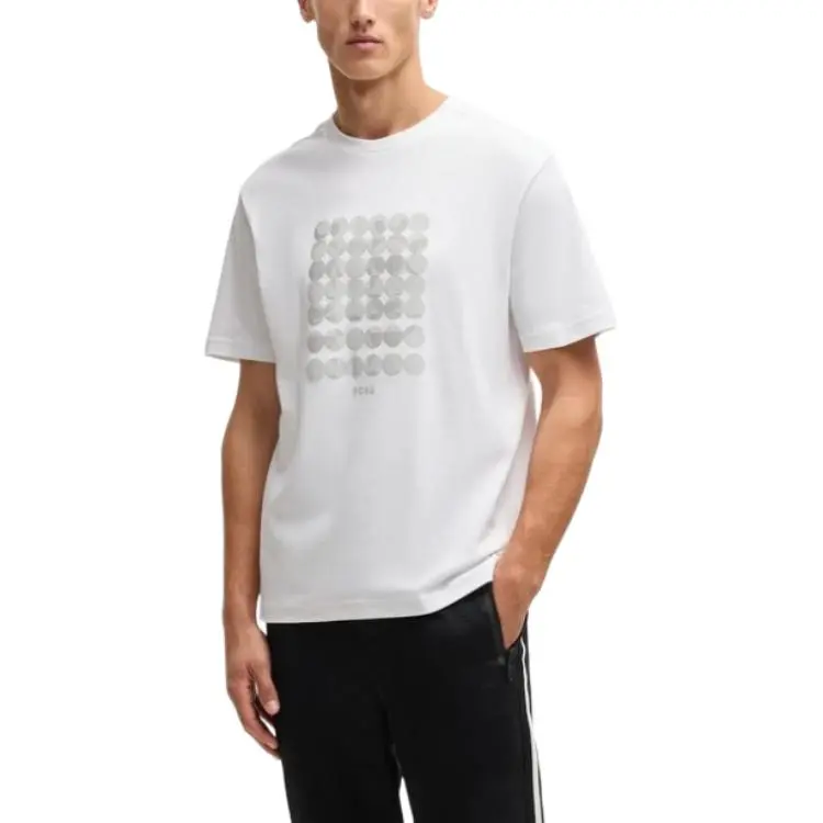 HUGO BOSS Geometric print T shirt-1