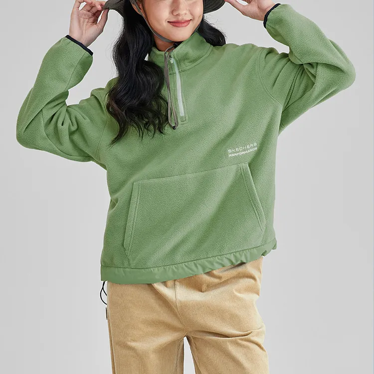 Skechers Sports Life Collection Sweatshirt Women's Basil Green-3