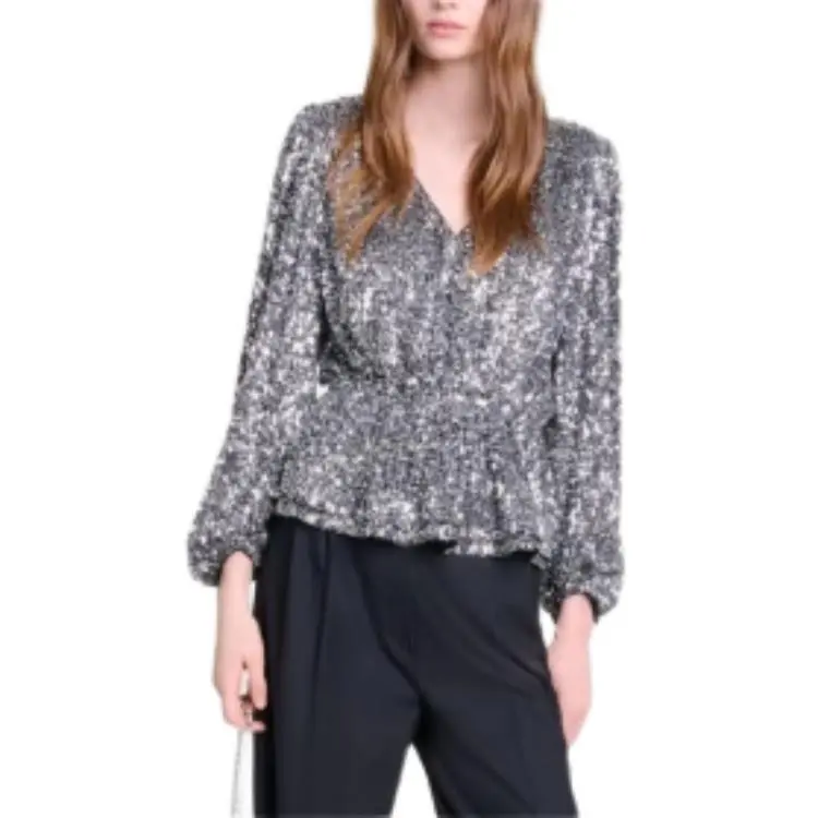 Maje Sequinned Blouse-4