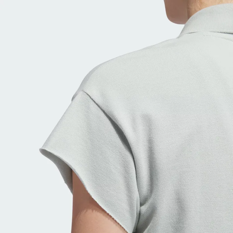 Adidas Originals Polo Shirt Women's Silver Gray-5