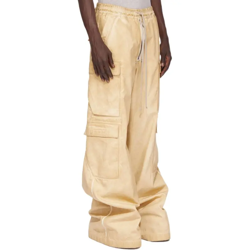 Rick Owens DRKSHDW Casual Pants Men's Light Yellow-2