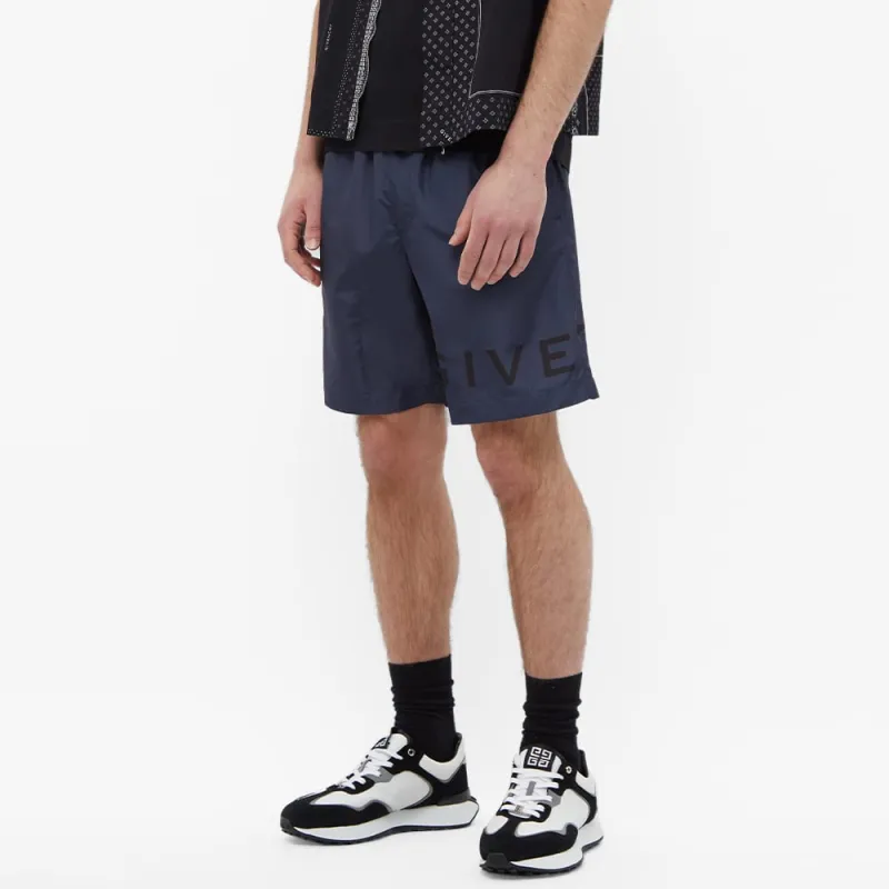 Givenchy 4G Logo Long Swim Short-3