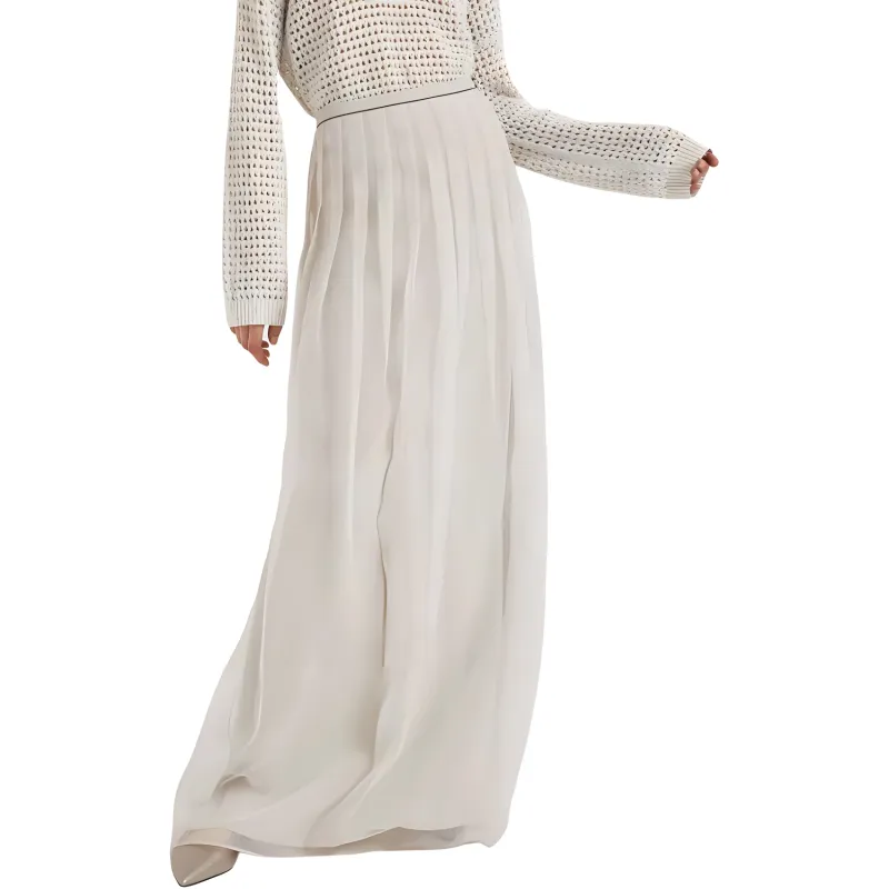 Brunello Cucinelli Flared Maxi Skirt-3