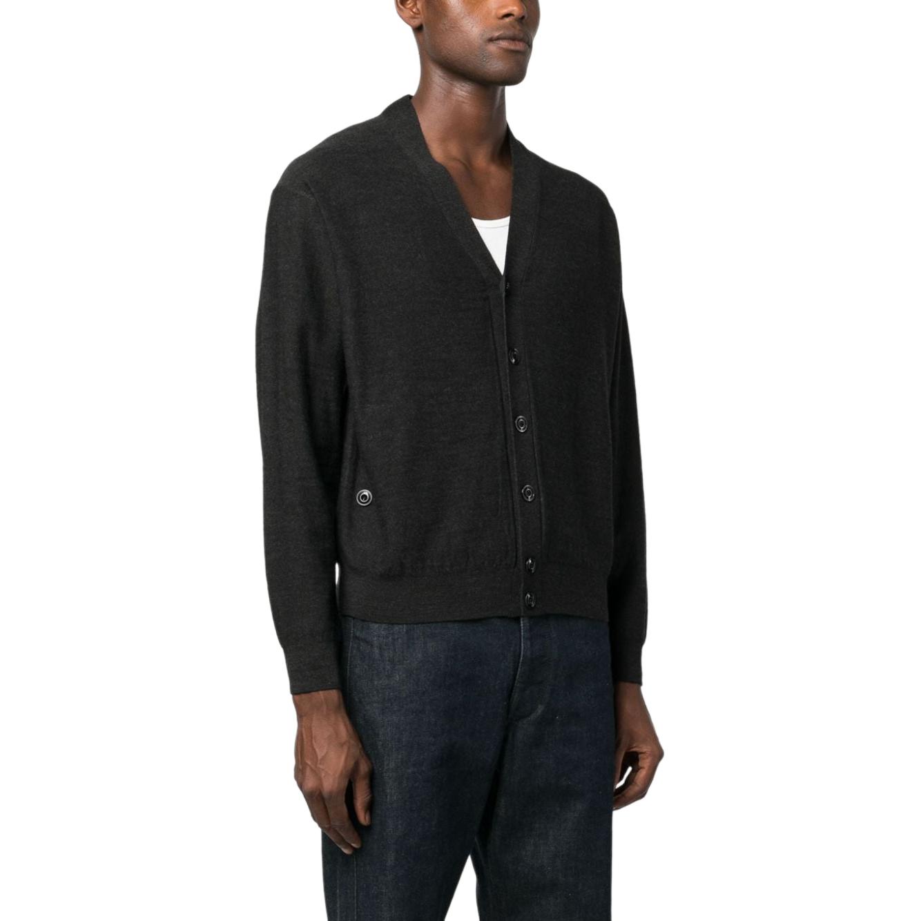Lemaire Relaxed Twisted Cardigan 'Anthracite' - POIZON
