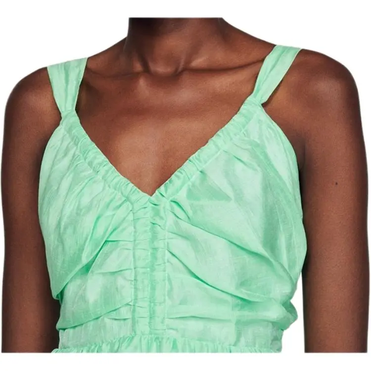 Sandro Sleeveless Dresses Women's Green-2