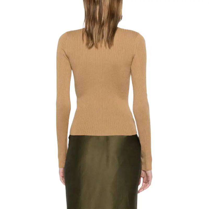 MaxMara Urlo Ribbed Long Sleeve Sweater-8