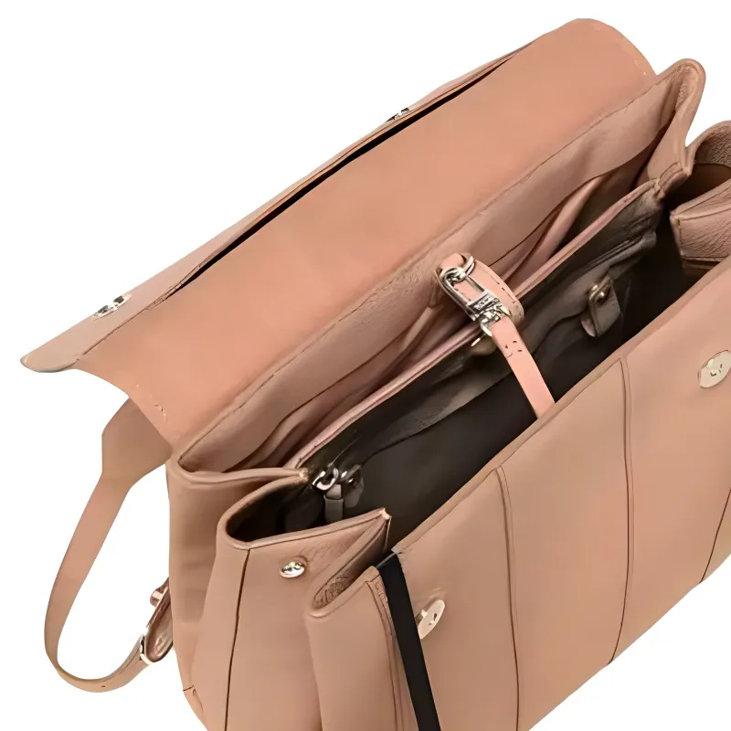 TUMI Leather Backpack Women's Lily Pink-4