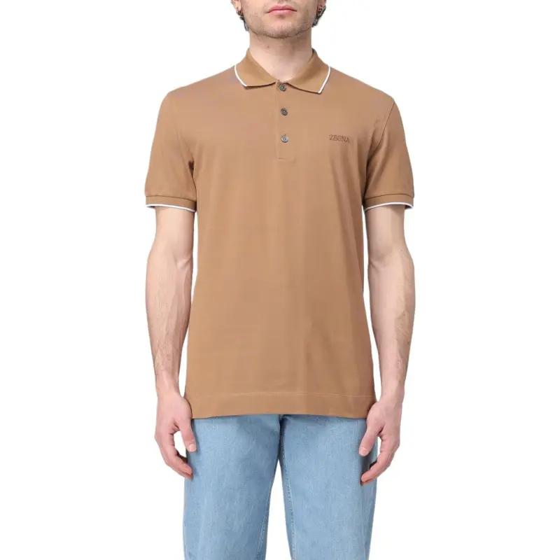 Ermenegildo Zegna Logo embroidered Polo Shirt-4