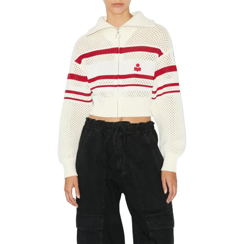 ISABEL MARANT ETOILE Alec Open-knit Cardigan-3