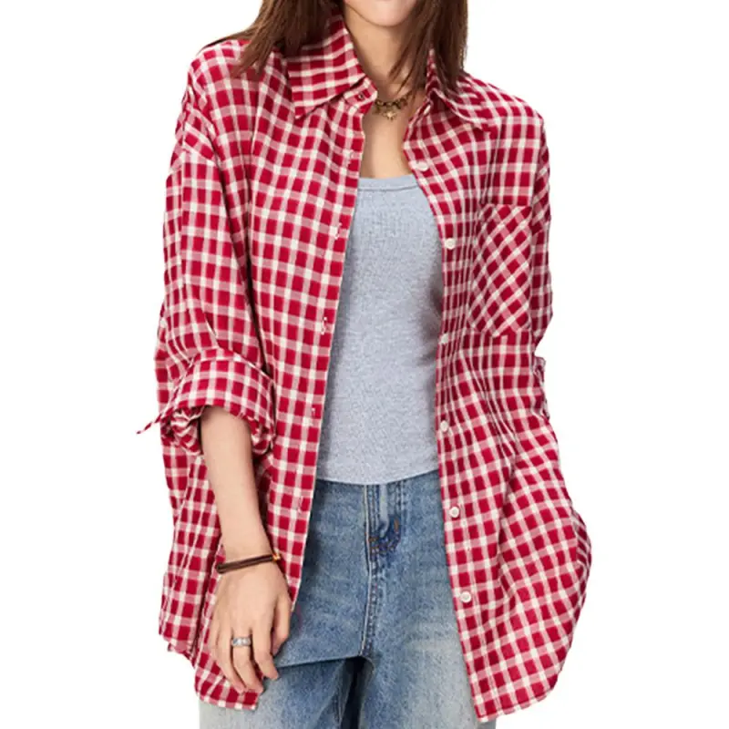NHZN Shirts Women's Red-2