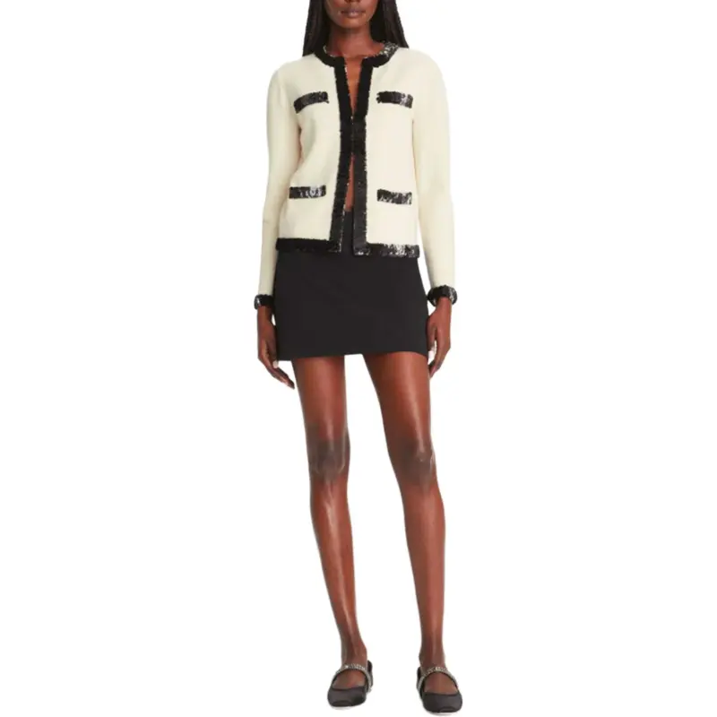 TORY BURCH Sequin Embellished Cardigan-1