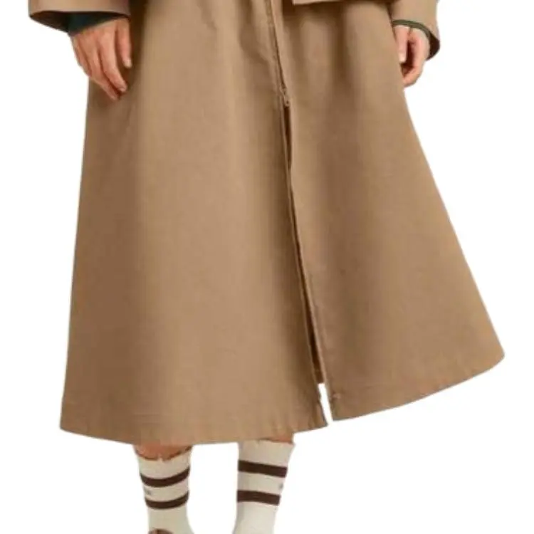 Golden Goose Morena Front Zip Midi Skirt-7