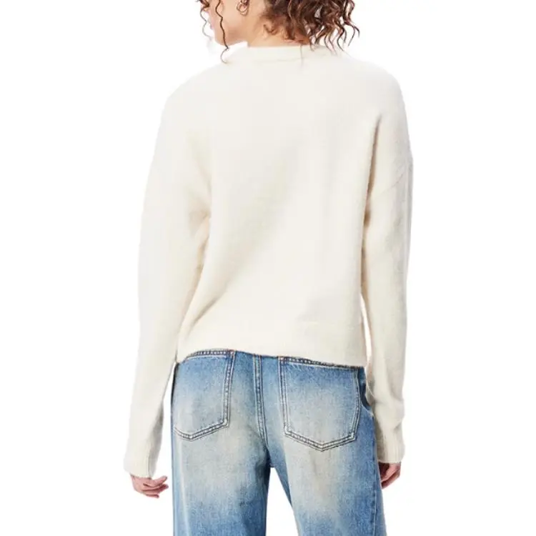 Ed Hardy FW24 Sweater Women's Ivory White-3