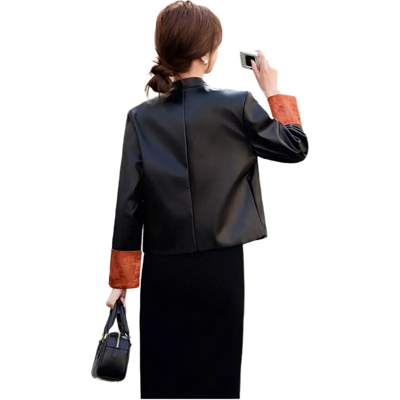 Fele.d Leather Jackets Women's-3