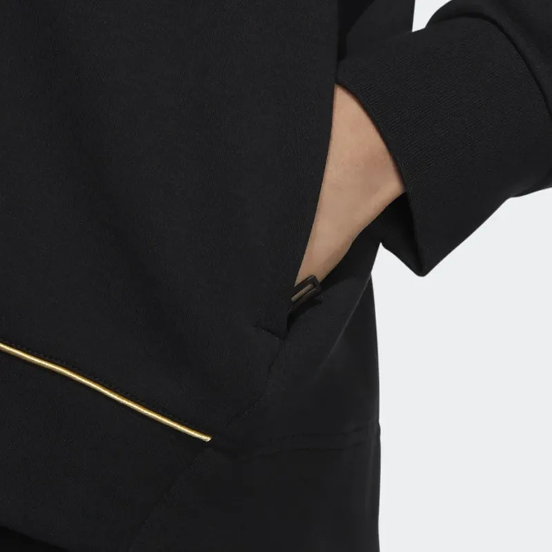 Adidas Cropped Coats Women's Black-4