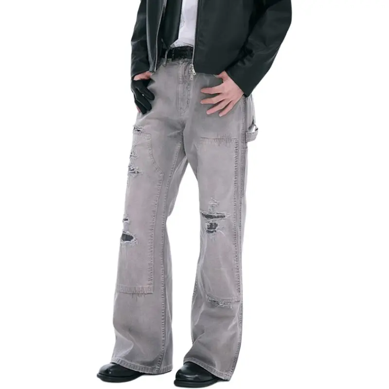 CATSSTAC Casual Pants Unisex Gray-4