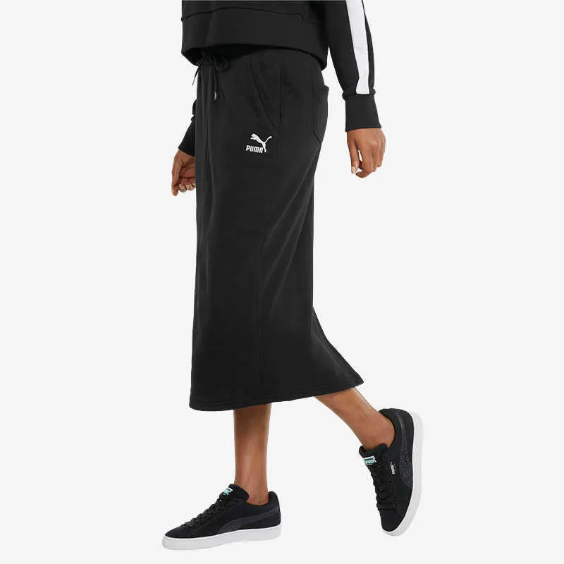 PUMA CLASSICS Casual Long Skirts Women's Black-3