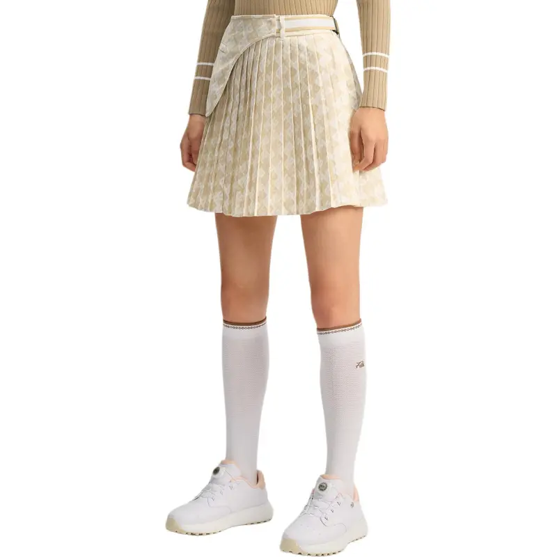 FILA Golf Series Casual Short Skirts Women's Light Card Yellow-3