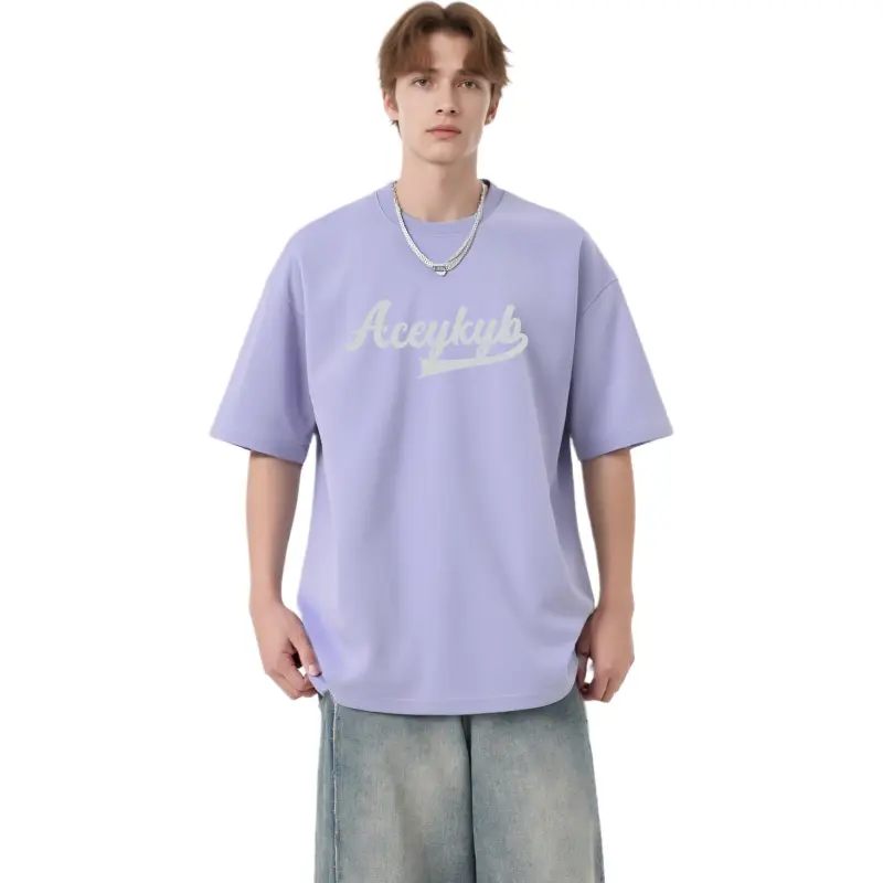 YK&YB T Shirts Unisex Light Purple-4