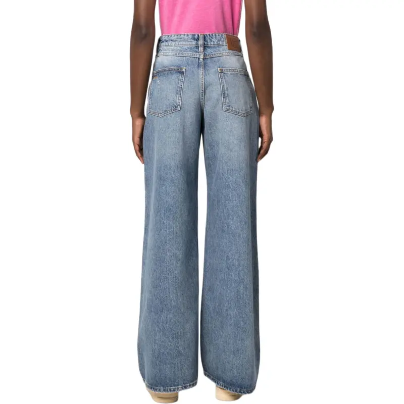 Balenciaga Logo Patch Baggy Jeans-3