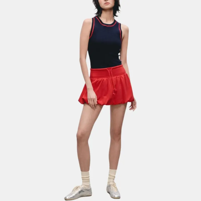 ZARA Casual Short Skirts Women's Dark Red-3