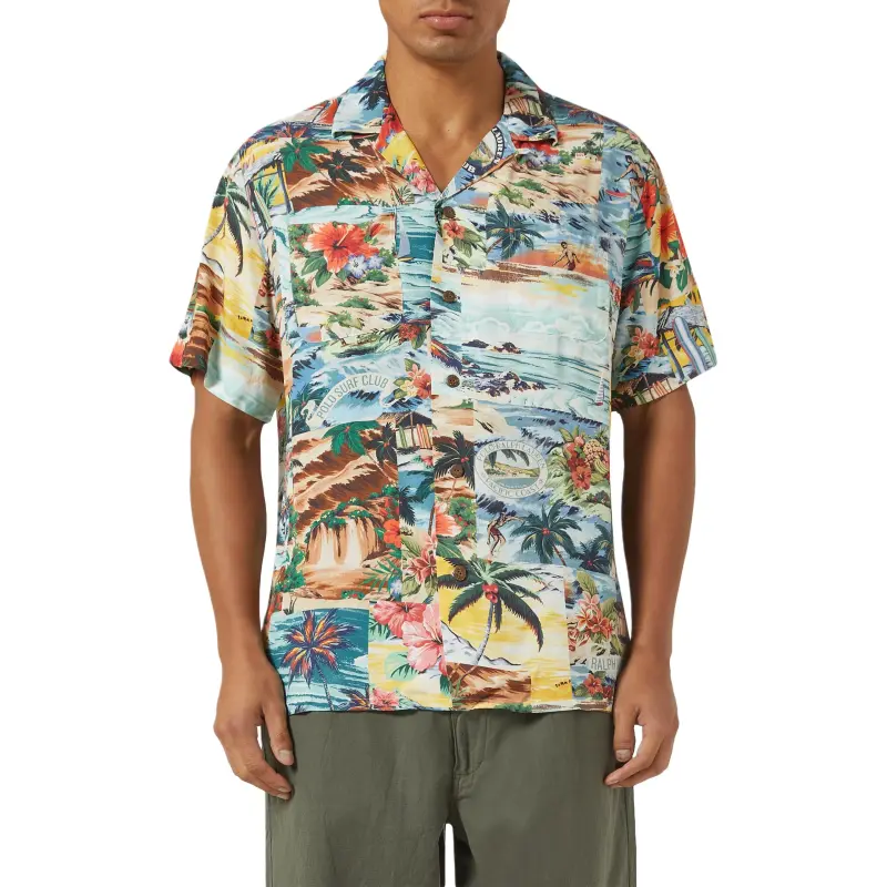 Polo Ralph Lauren Patchwork print Camp Shirt-2