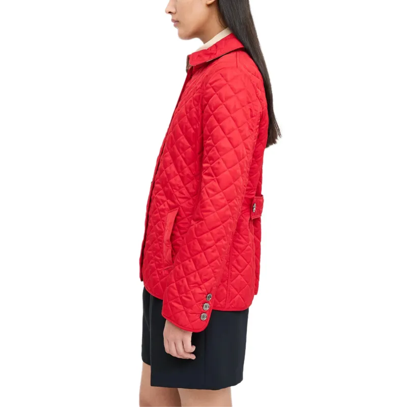 Burberry Puffer Jacket Women's Red-5