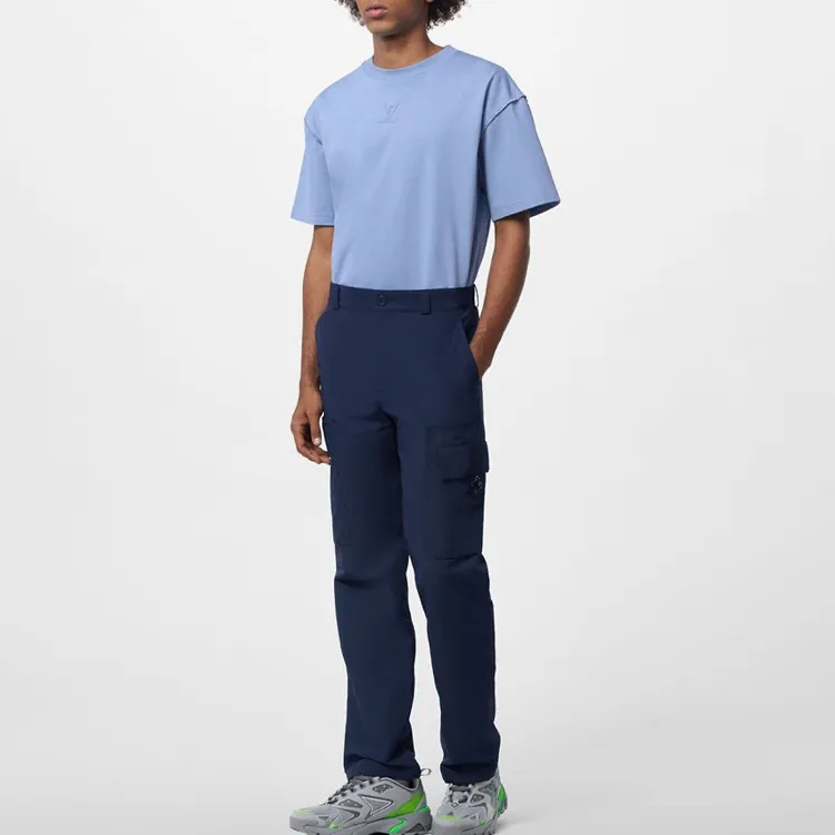 LOUIS VUITTON SS23 Casual Pants Men's Marine Blue-2