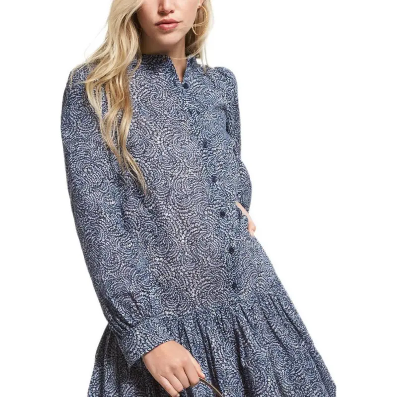 MICHAEL KORS Long Sleeved Dresses Women's Dark Blue-3