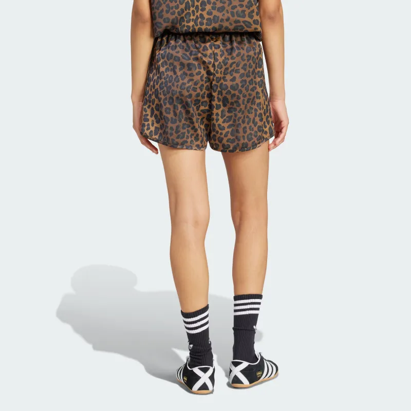 Adidas Women's Satin Shorts Multicolor/Bronze Strata-2