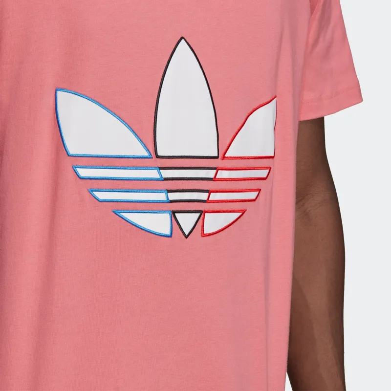 Adidas Originals T Shirt Unisex Coral Pink-4