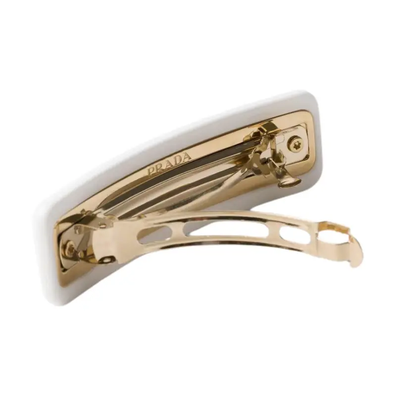 PRADA Floral print Hair Barrettes Set Of Two-1