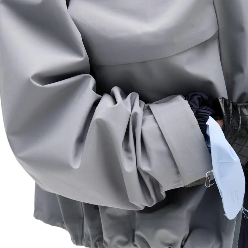 MIU MIU FW24 Jackets Coats Women's Gray White Steel-5