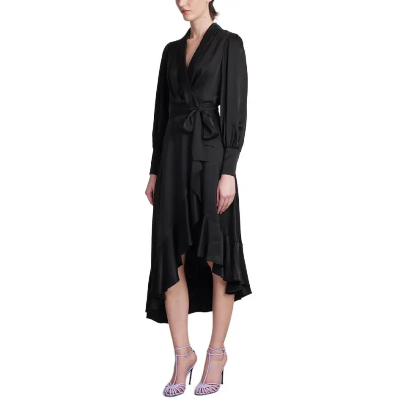 Zimmermann V Neck Asymmetric Hem Midi Dress-4