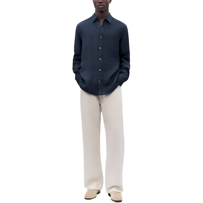 Brioni Shirts Men Marine Blue-3