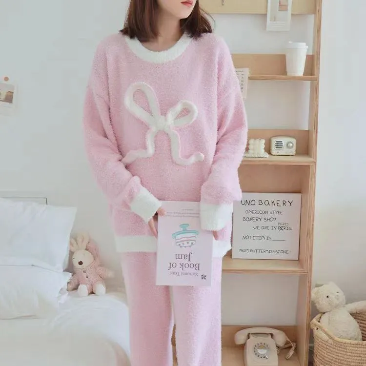 WANANNI Pajama Set Women's Cream Pink-3