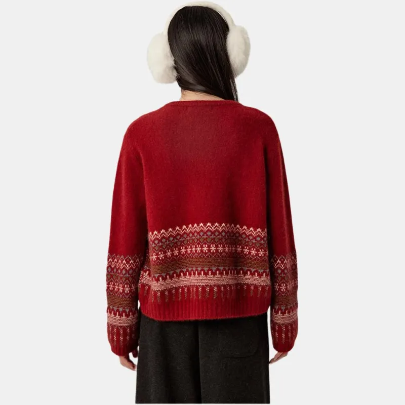 Omont Knitwear Women's Vintage Red-1