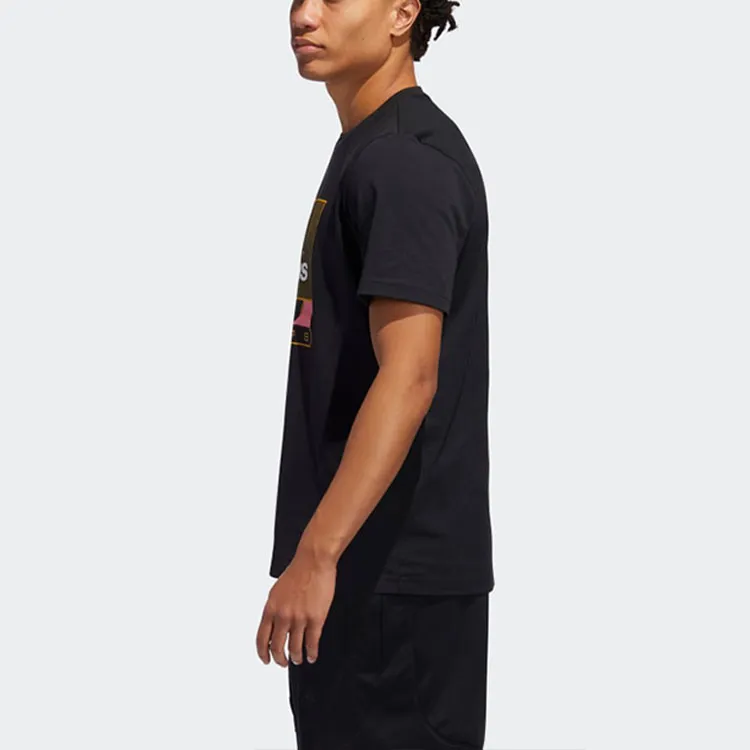 Adidas T Shirts Men Black-2
