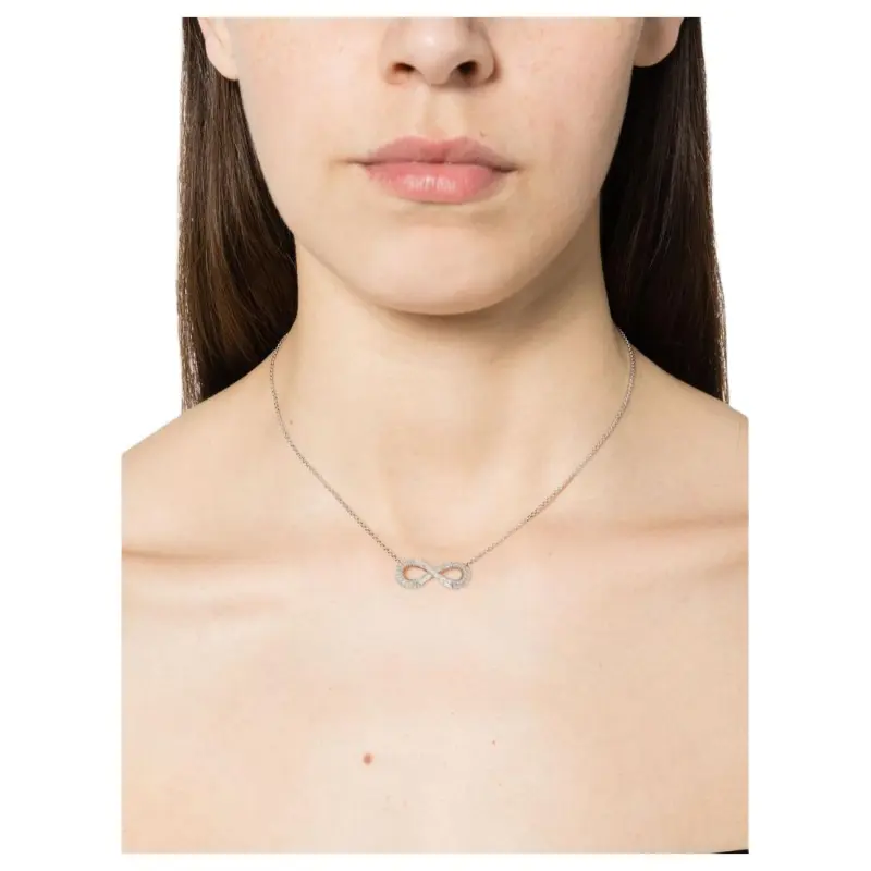 Swarovski Infinity pendant Necklace-4