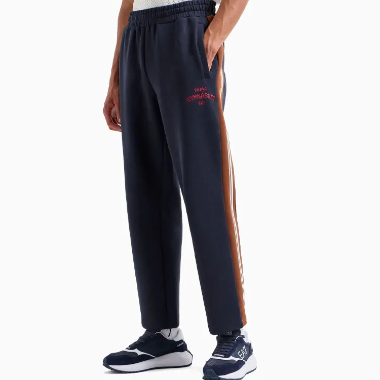 EMPORIO ARMANI Stretch cotton Track Pants-3