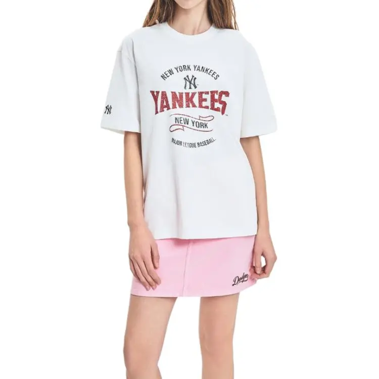 MLB Denim Short Skirts Women's Pink-4