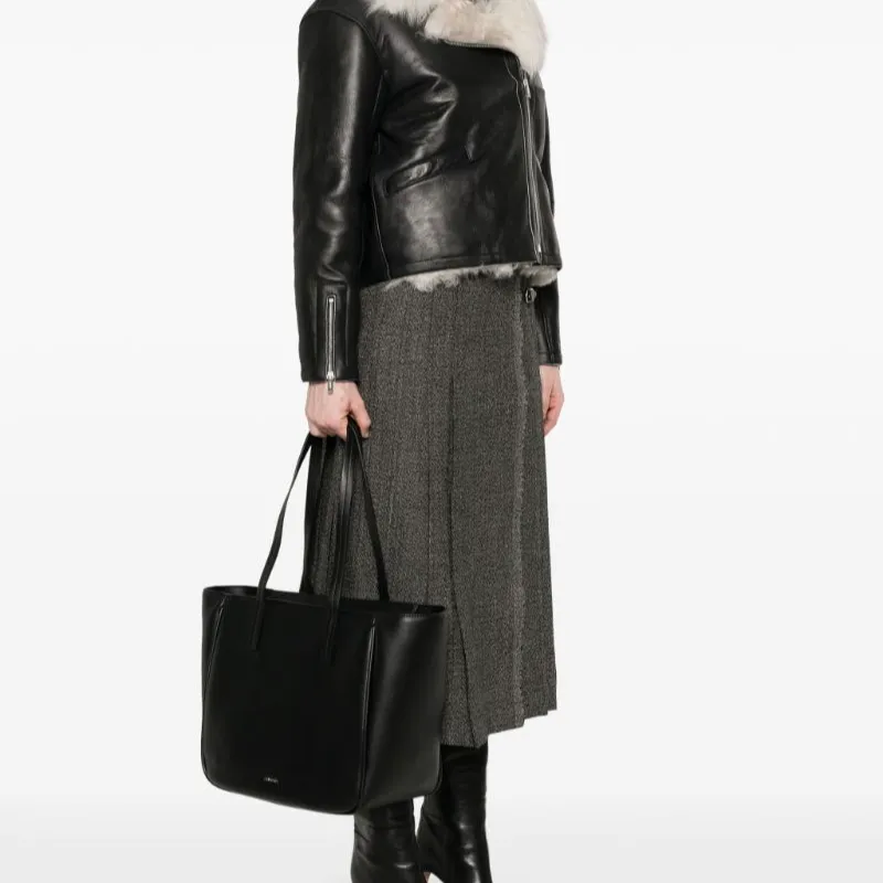 Calvin Klein Logo plaque Tote Bag-4